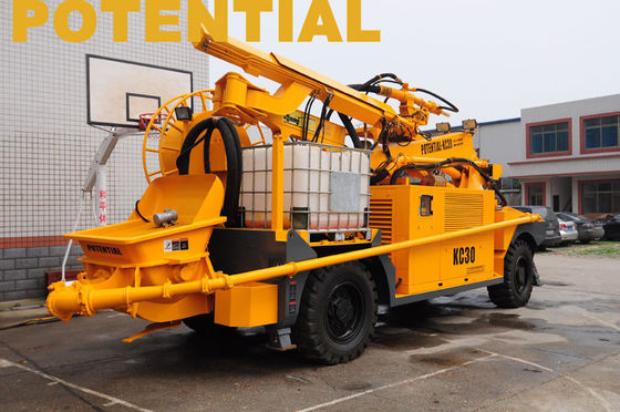 Υγρή συγκεκριμένη Shotcrete μηχανή, Shotcrete ρομπότ KC3019 για τη σήραγγα σιδηροδρόμων