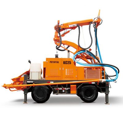 KC2512W συγκεκριμένος ψεκάζοντας εξοπλισμός, ρομποτική Shotcrete δύναμη μηχανών diesel χειριστών