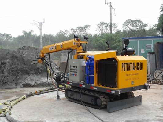 Υγρός Shotcrete LCD εξοπλισμός, υγρή Shotcrete μιγμάτων μηχανή 80m μήκος καλωδίων